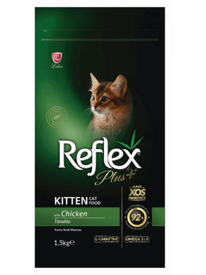 Reflex Plus Kitten Chicken 1.5kg με Πρεβιοτικά για Ανήλικες Γάτες
